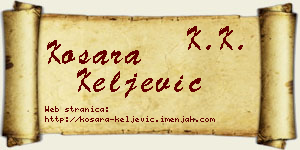 Kosara Keljević vizit kartica